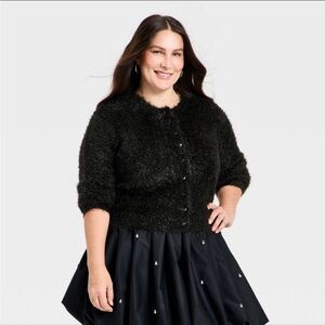 a new day Long Sleeve Party Cardigan Sweater NWOT